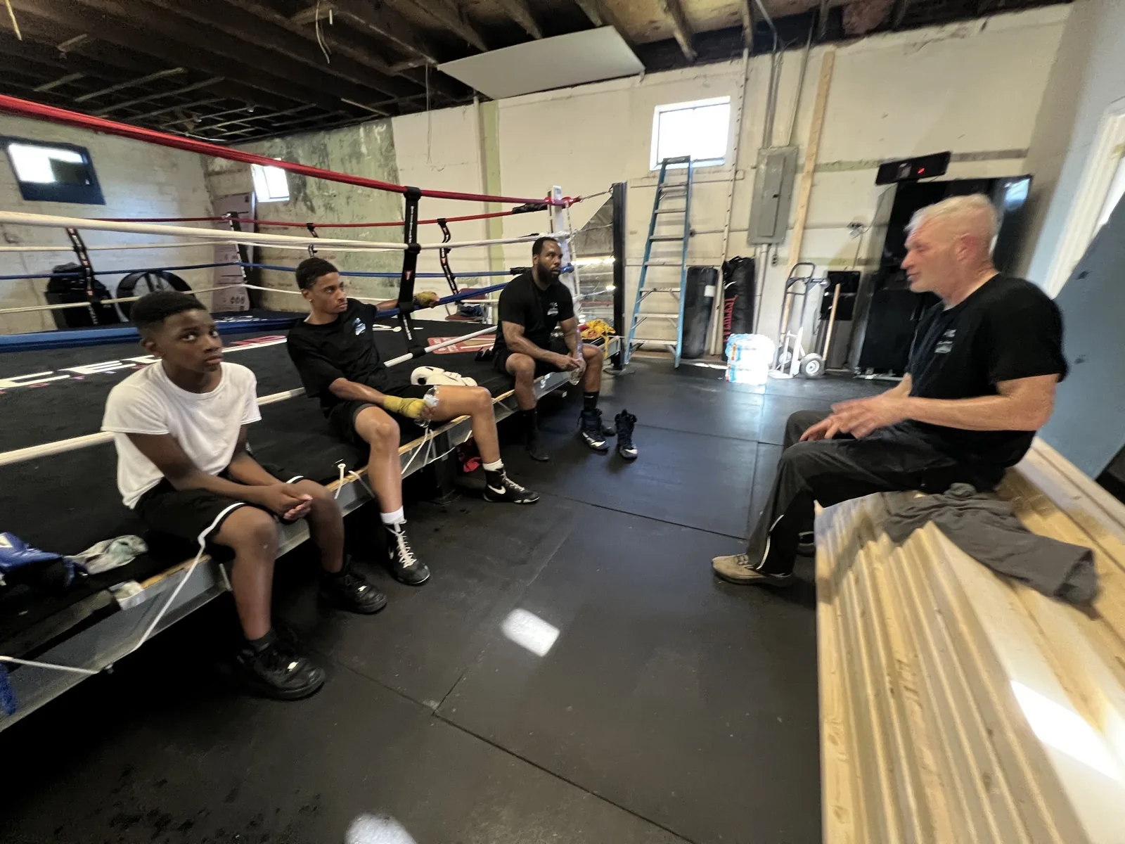 In the gym